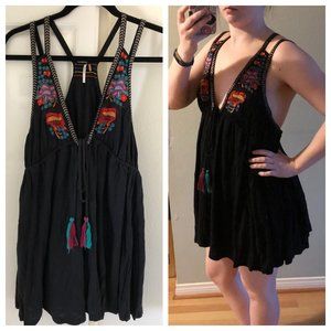 Free People Black & Colorful Dress/Top